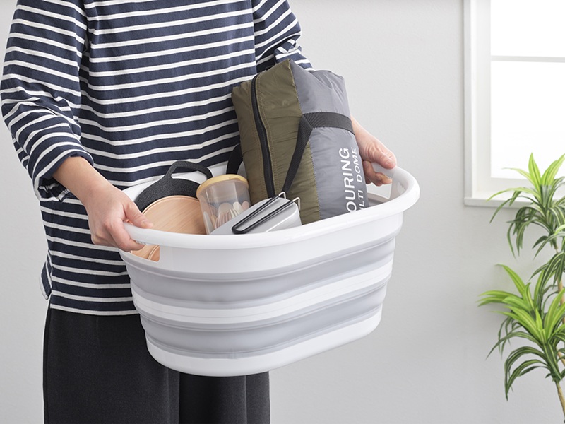 デイズ　たためるおおきな楕円型マルチバケツ