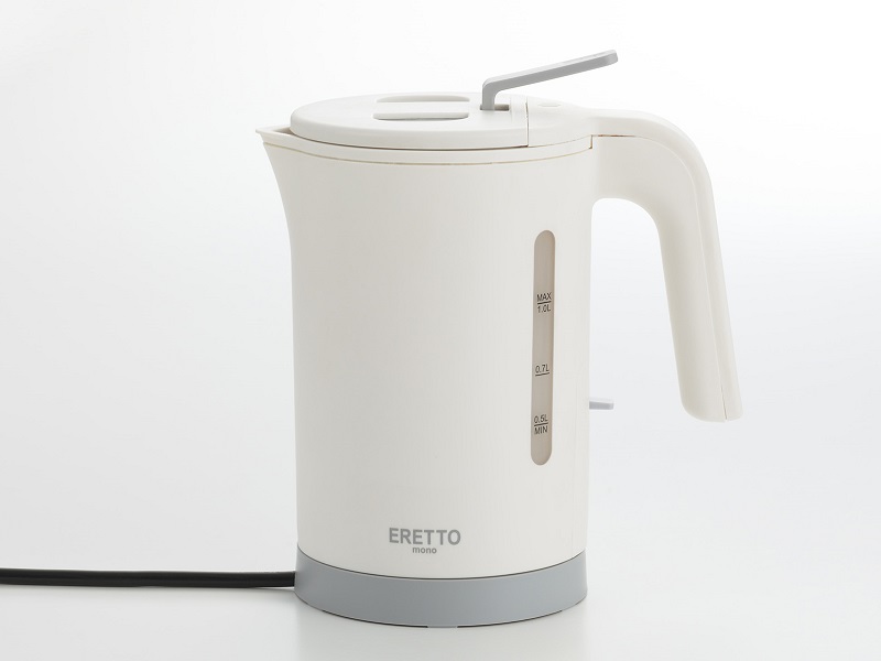 ERETTO “mono” 倒れてもこぼれにくい電気ケトル1.0L
