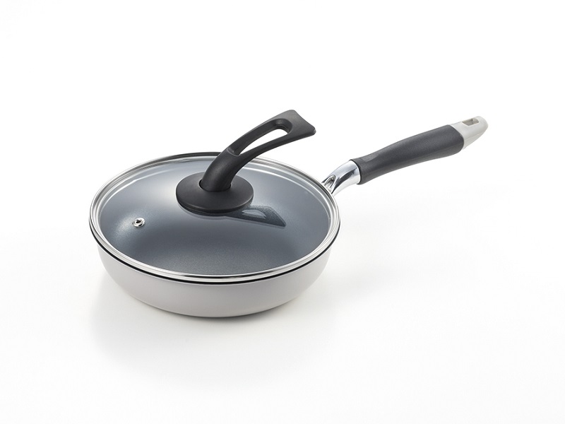 グランクック　IH対応ダイヤモンドコートフライパン20cm(立つフタ付)