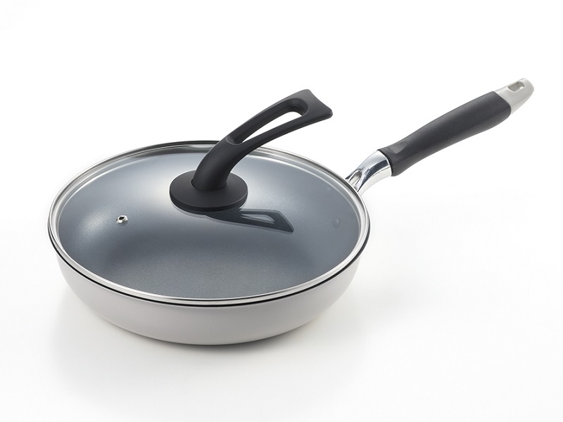 グランクック　IH対応ダイヤモンドコートフライパン26cm(立つフタ付)