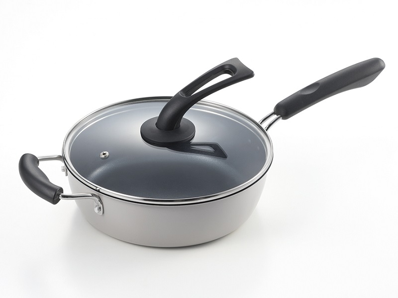 グランクック　IH対応ダイヤモンドコート深型マルチパン24cm(立つフタ付)