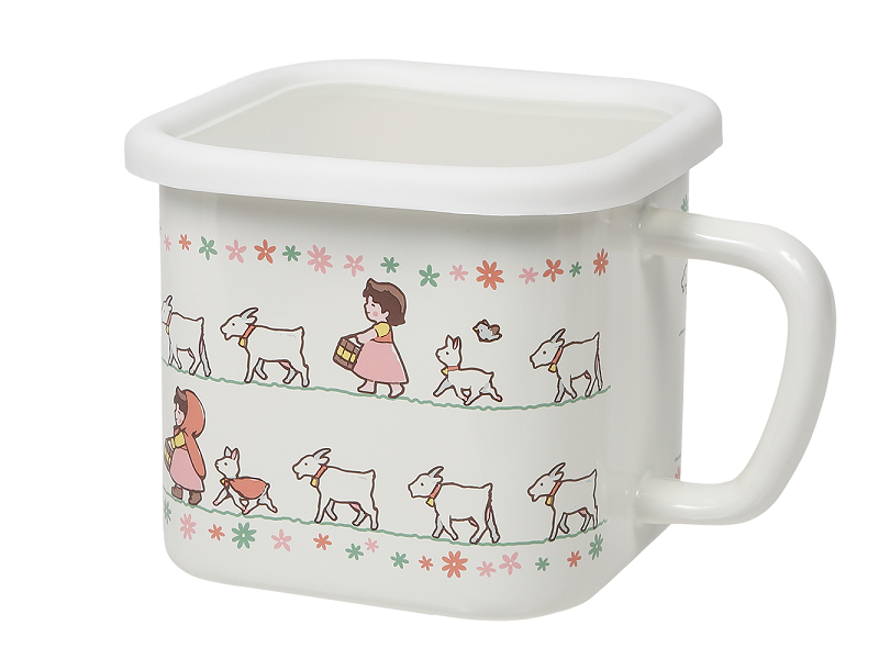 アルプスの少女ハイジ　ホーローマルチスクエアポット