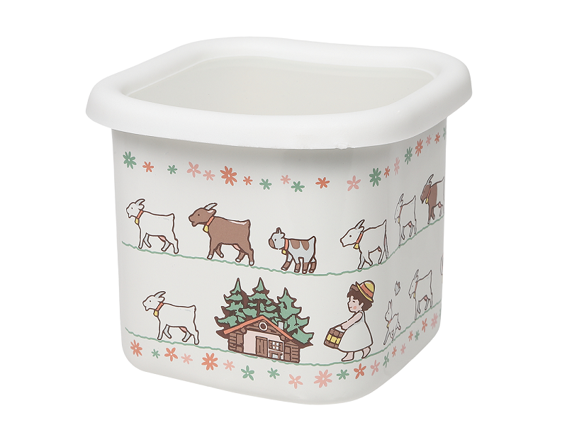 アルプスの少女ハイジ　ホーローキューブストッカー・S