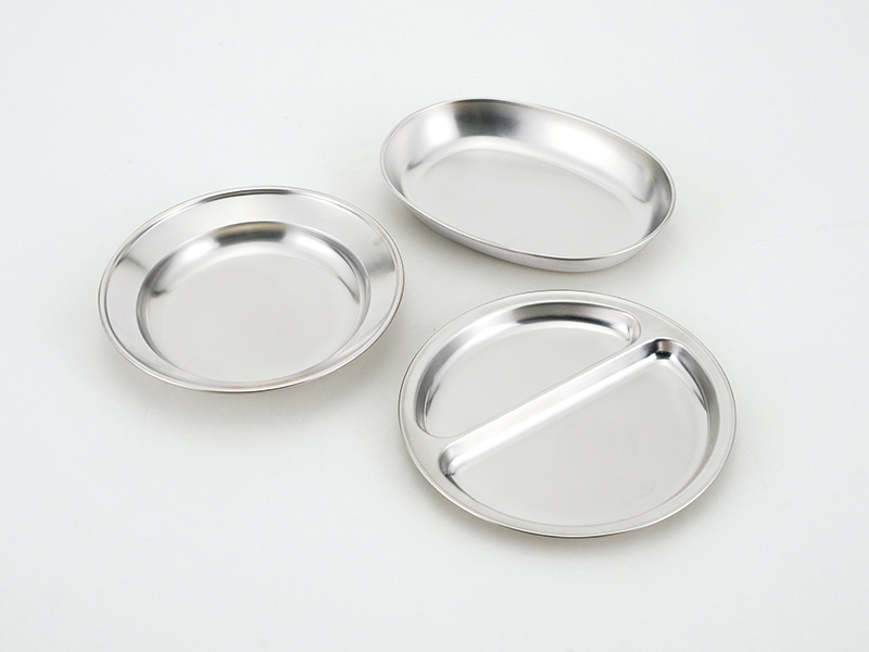 一条もんこセレクション　ステンレス小判カレー皿