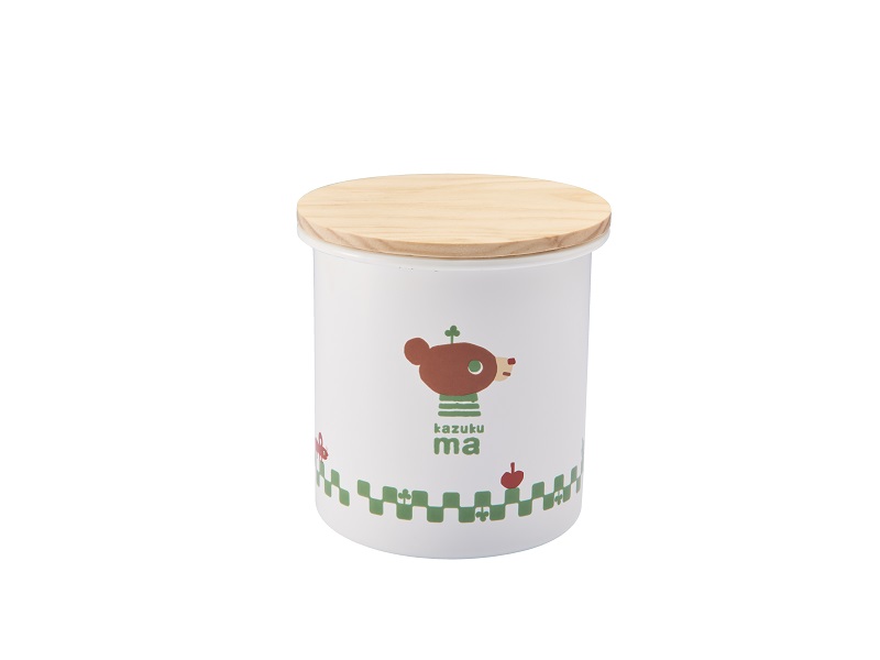 かずくま　ホーローキャニスター