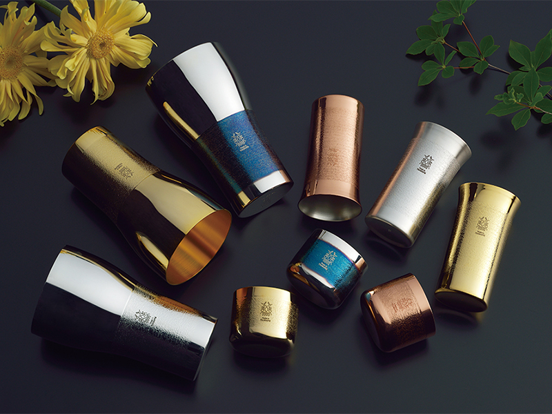 輝　純銅ひとくちタンブラー　銀仕上げ