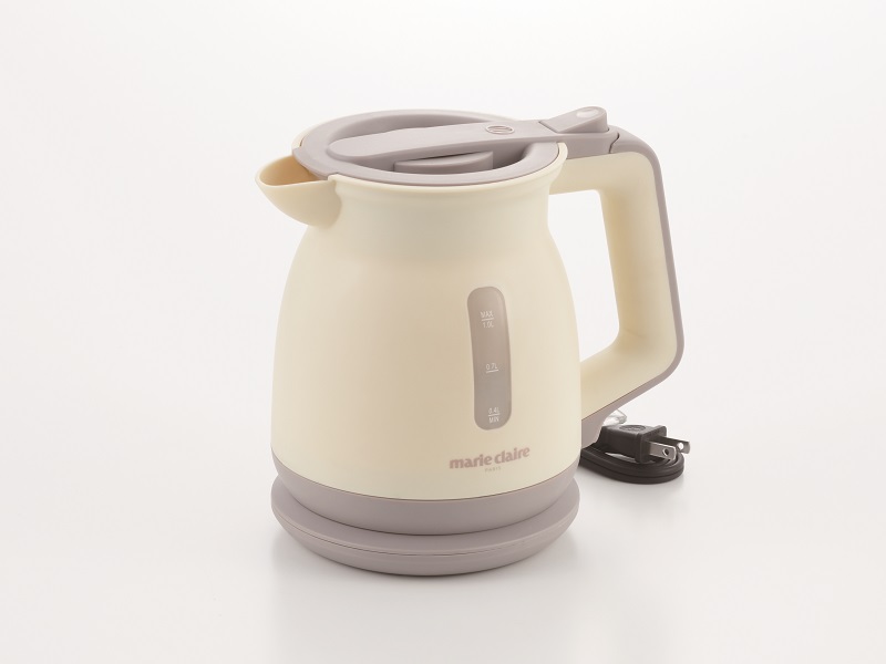 マリ・クレール こぼれにくい電気ケトル1.0L