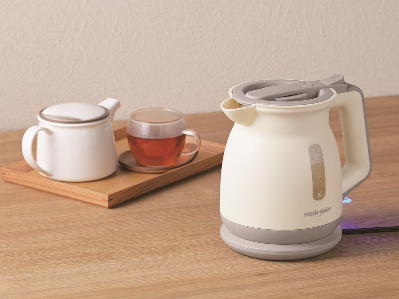 マリ・クレール こぼれにくい電気ケトル1.0L