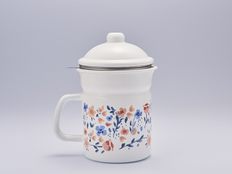 マリ・クレール fleurette　ホーローオイルポット