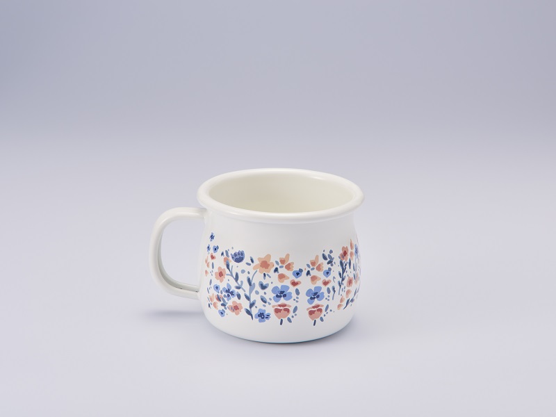 マリ・クレール fleurette　ホーローマグカップ