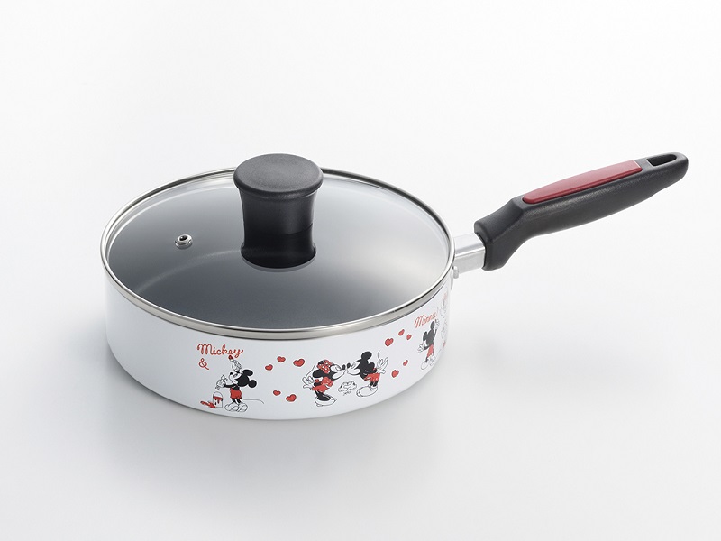 ミッキー＆ミニー 蓋付きフライパン20cm