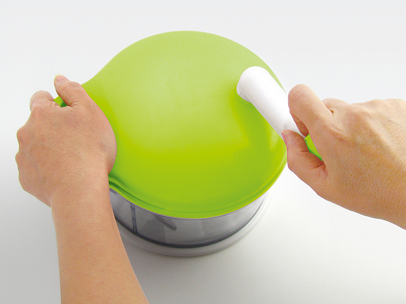 プチクック 回転みじん切り器（グリーン）