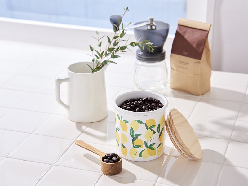 プルーン　ホーローキャニスターレモン