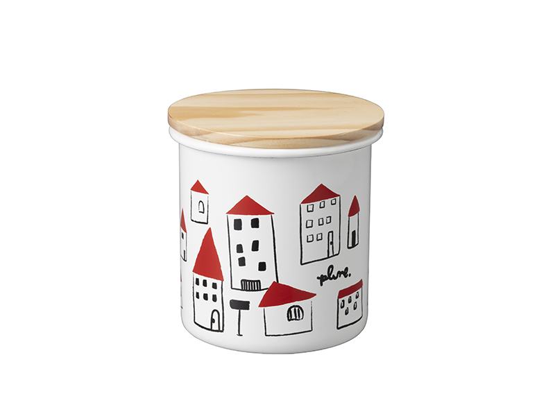 プルーン　ホーローキャニスターakaiyaneno