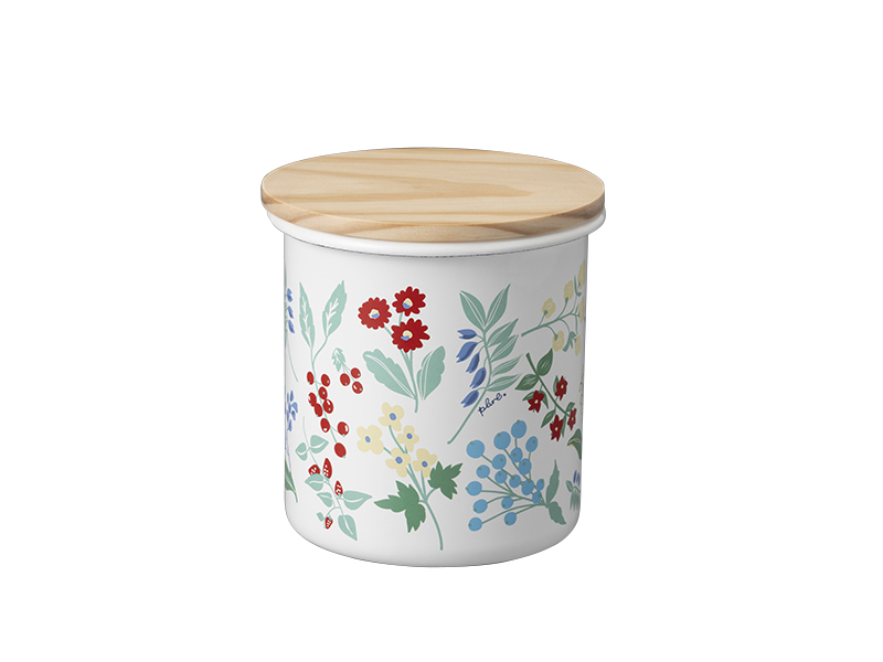 プルーン　ホーローキャニスターカラフルガーデン