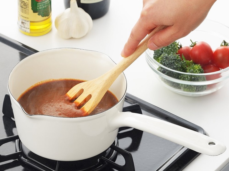 ピア・コローレ　ホーローミルクパン15cm(ホワイト)