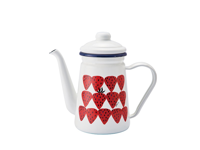 プルーン　ホーローカフェポットあかいちご