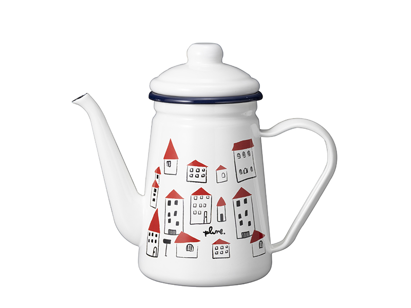 プルーン　ホーローカフェポットakaiyaneno