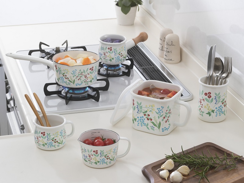 プルーン　ホーローカトラリースタンドカラフルガーデン