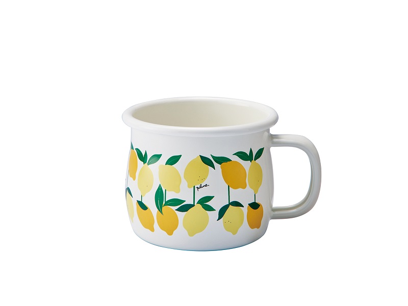 プルーン　ホーローマグカップレモン