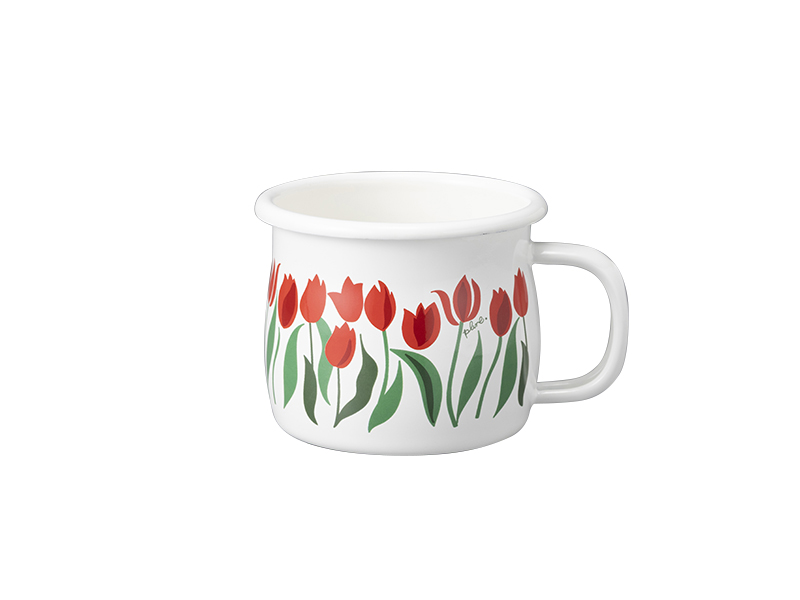 プルーン　ホーローマグカップチューリップパレット