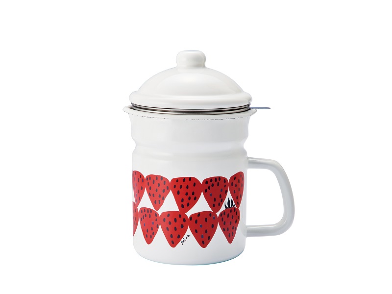 プルーン　ホーローオイルポットあかいちご