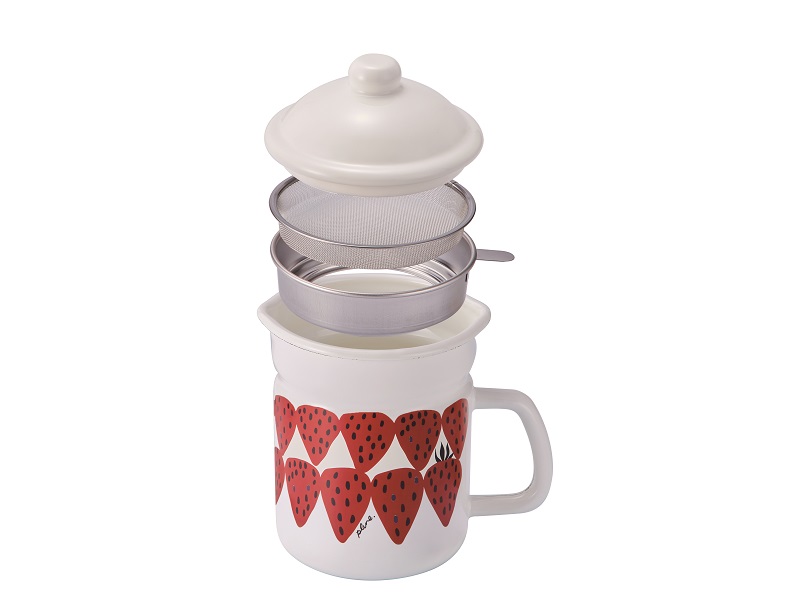 プルーン　ホーローオイルポットあかいちご