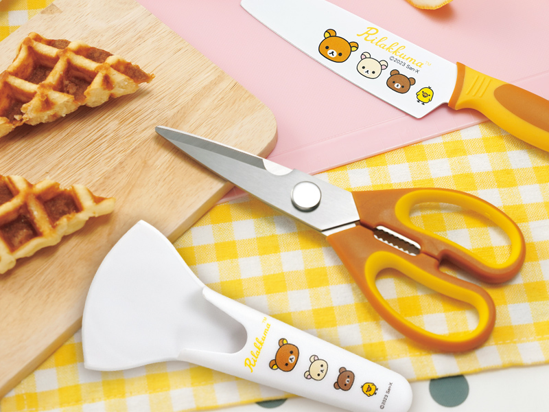 リラックマ　キッチンハサミ(収納ケース付)