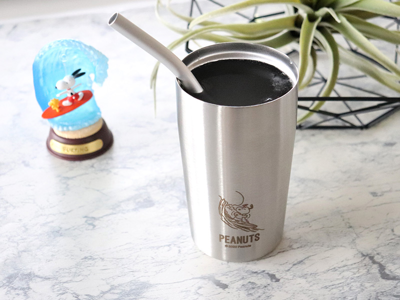 スヌーピー　真空Wステンレスタンブラー320ml・サーフィン
