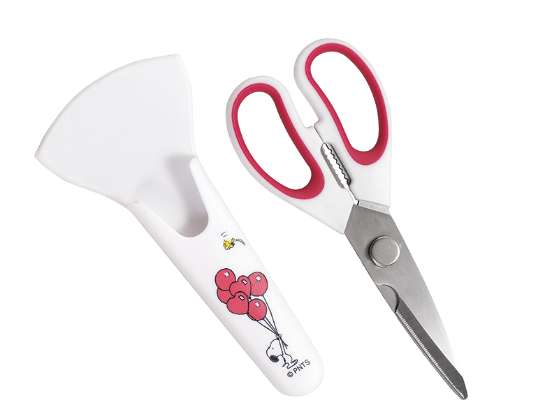 スヌーピー　キッチンハサミ(収納ケース付)