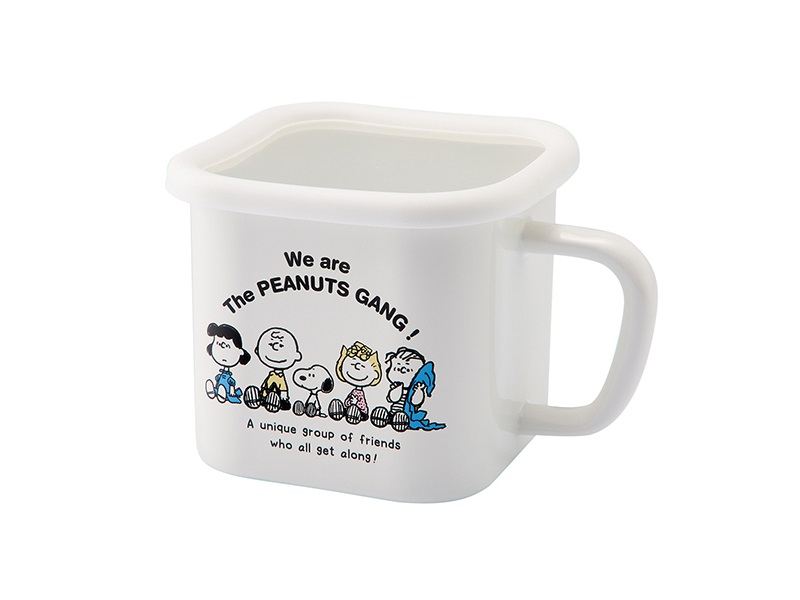 スヌーピー ブレイクタイム　ホーローマルチスクエアポット