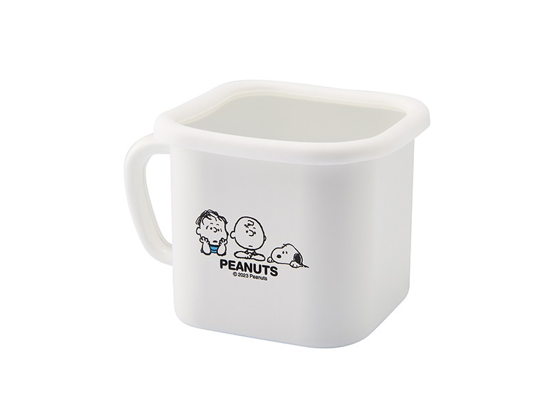 スヌーピー ブレイクタイム　ホーローマルチスクエアポット