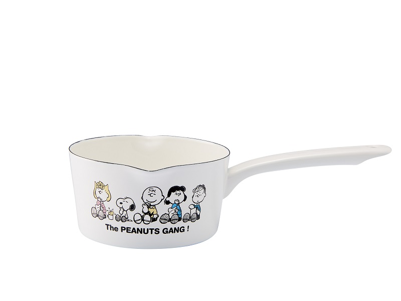 スヌーピー ブレイクタイム　ホーローミルクパン15cm