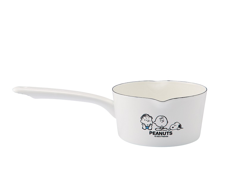 スヌーピー ブレイクタイム　ホーローミルクパン15cm