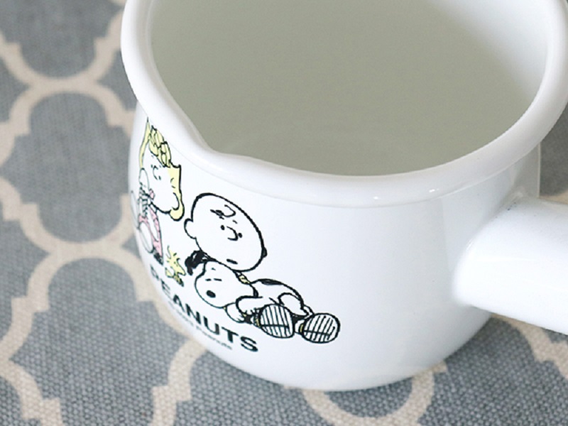 スヌーピー ブレイクタイム　ホーロープチミルクパン