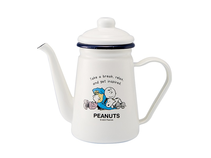 スヌーピー ブレイクタイム　ホーローカフェポット