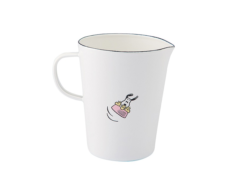 スヌーピー ブレイクタイム　ホーローメジャーカップ・L