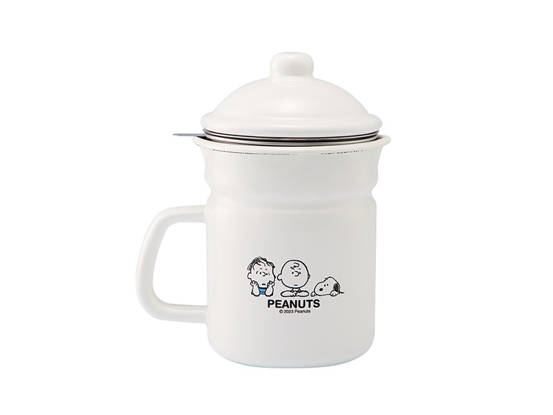 スヌーピー ブレイクタイム　ホーローオイルポット