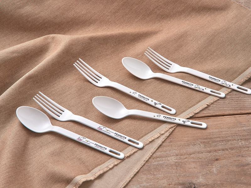 スヌーピー ブレイクタイム ホーローデザートスプーン「フライングボウル」