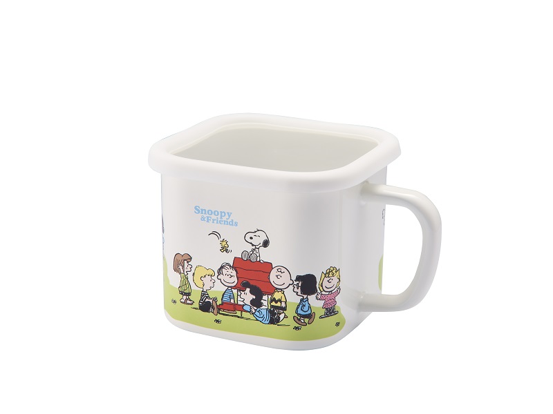 スヌーピー グリーンフィールド　ホーローマルチスクエアポット