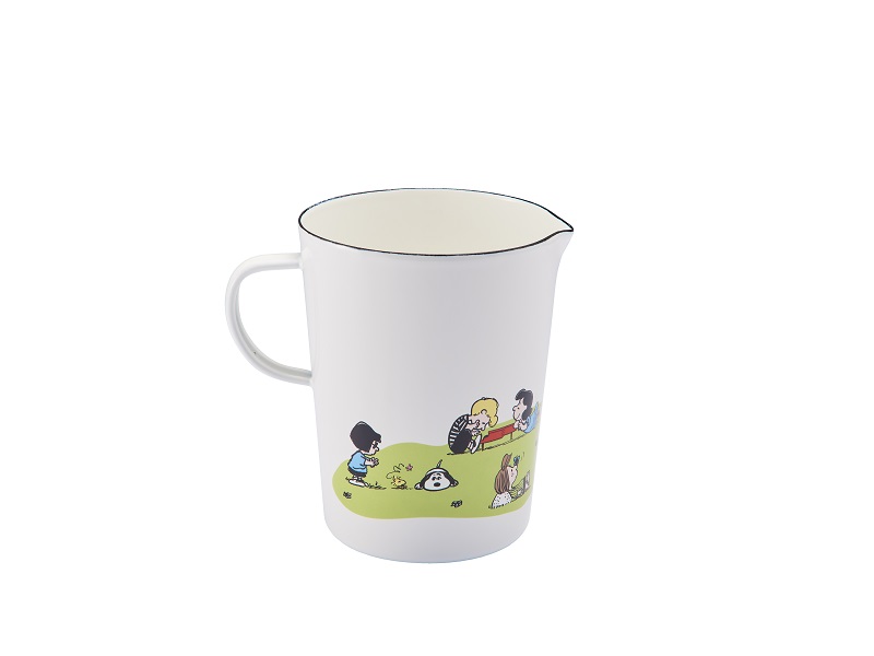 スヌーピー グリーンフィールド　ホーローメジャーカップ・L