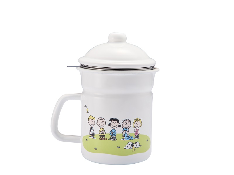 スヌーピー グリーンフィールド　ホーローオイルポット