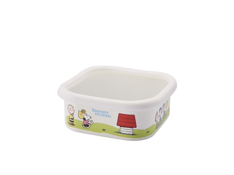 スヌーピー グリーンフィールド　ホーロースクエアストッカー・L