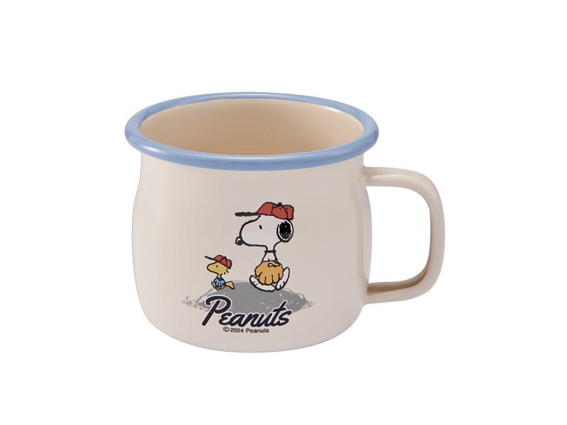 スヌーピー ホーローマグカップ「ベースボール」