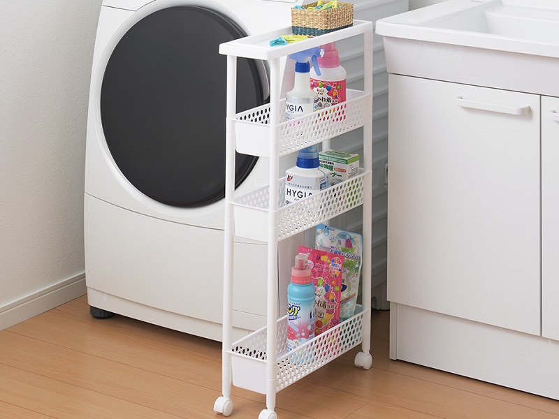 スーパースリムワゴンラック４段(袋入)