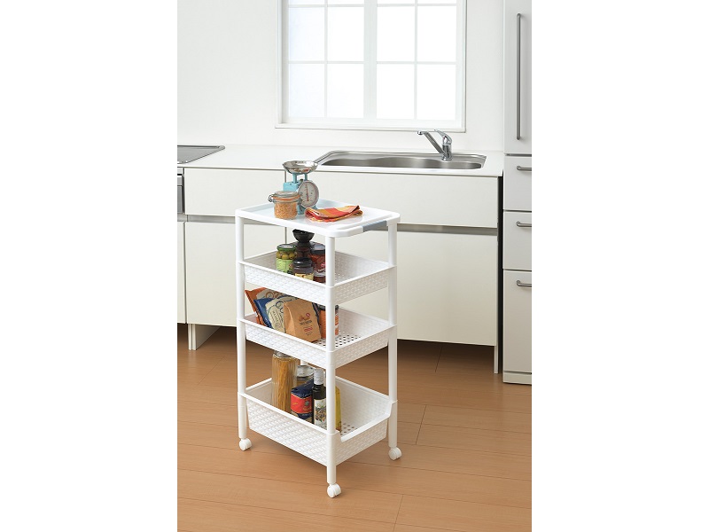 ワイドワゴンラック４段