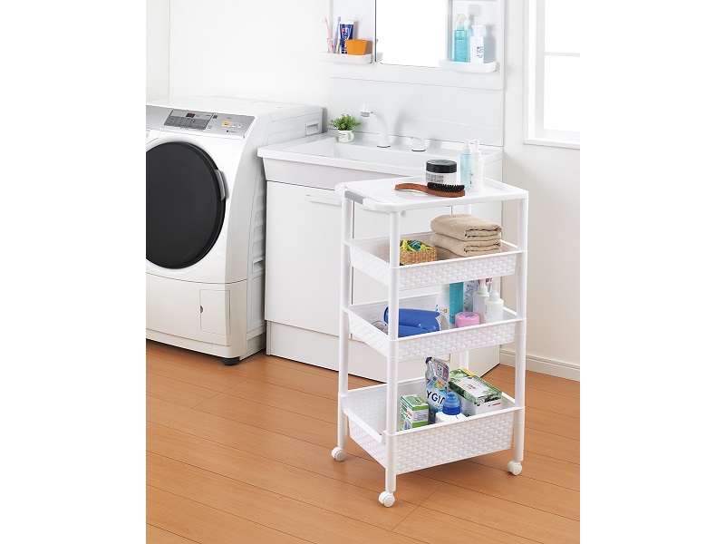 ワイドワゴンラック４段