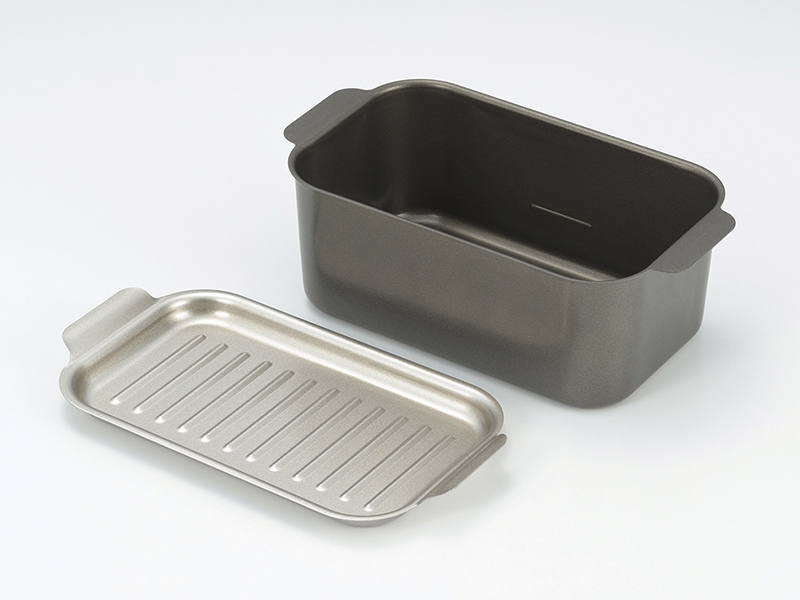 食彩亭　角型蓋付天ぷら鍋