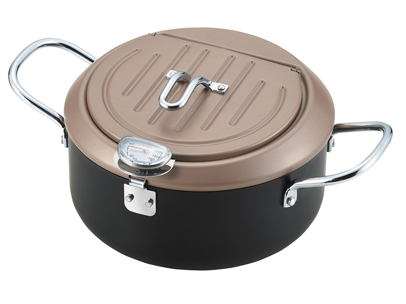 食彩亭 　バット蓋付天ぷら鍋20cm