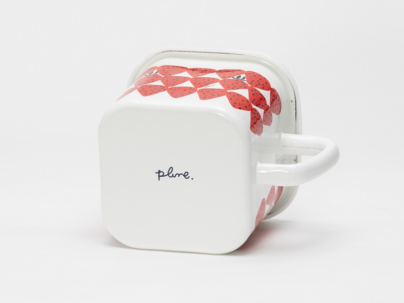 プルーン　ホーローマルチスクエアポットあかいちご